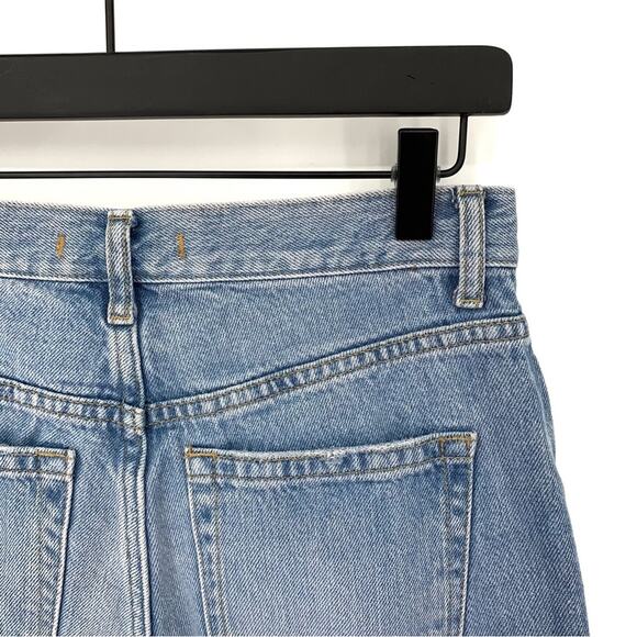 FREE PEOPLE We The Free Maggie Mid Rise Straight Jeans Light Wash 25 - Picture 12 of 12